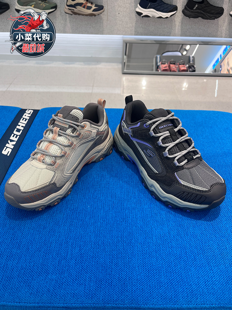 Skechers斯凯奇女鞋休闲绑带城市户外鞋时尚舒适防滑运动鞋180124-图0