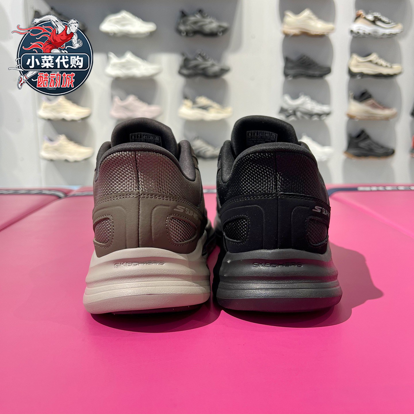 Skechers斯凯奇2025款男鞋GO WALK8轻便舒适闪穿跑步健步鞋216785 - 图2