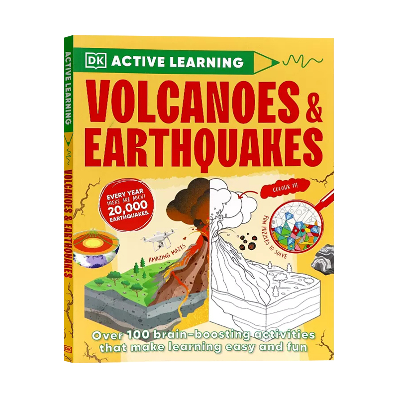 英文原版 DK火山和地震 Volcanoes and Earthquakes儿童英语科普百科读物青少年课外地理自然生态知识阅读书-图0