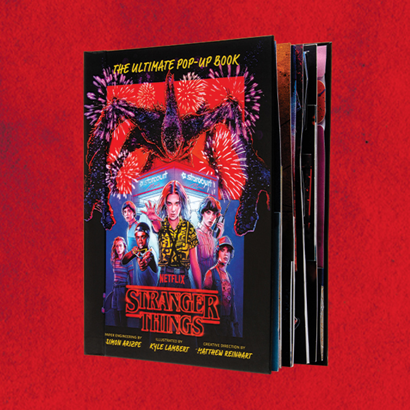 预售英文原版怪奇物语3d艺术立体书 Stranger Things The Ultimate Pop Up Book Netflix网飞奇幻美剧电影终极弹窗书周边-图0