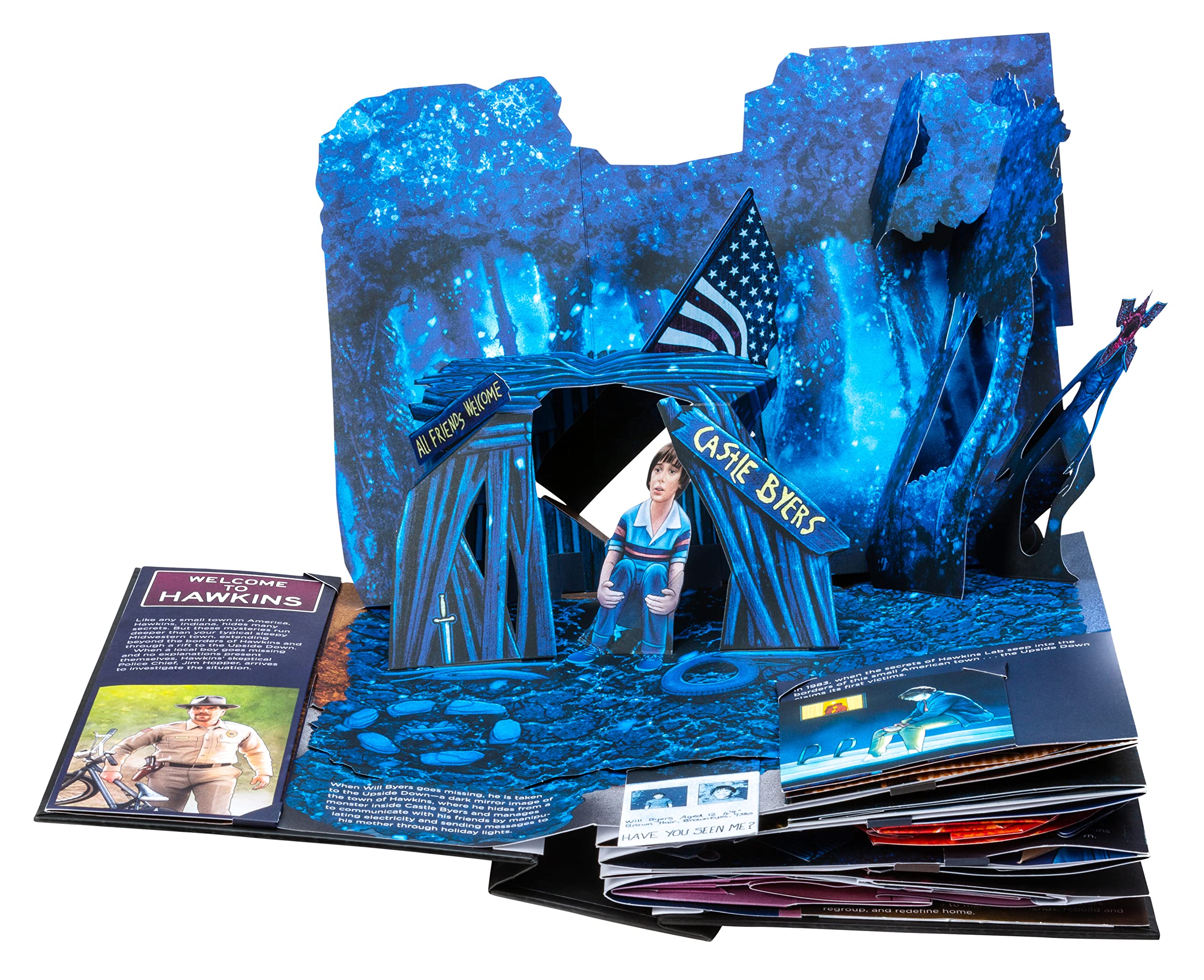 预售英文原版怪奇物语3d艺术立体书 Stranger Things The Ultimate Pop Up Book Netflix网飞奇幻美剧电影终极弹窗书周边-图2