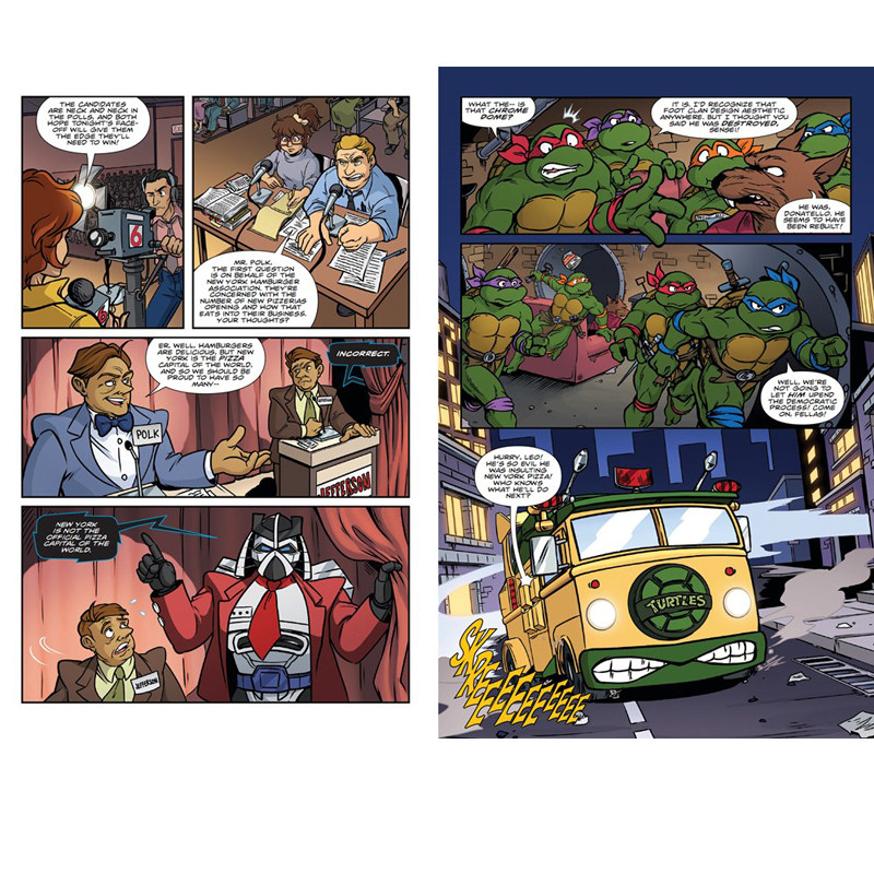 英文原版漫画 忍者神龟:星期六早上的冒险 第三卷 Teenage Mutant Ninja Turtles: Saturday Morning Adventures 3 故事书合集