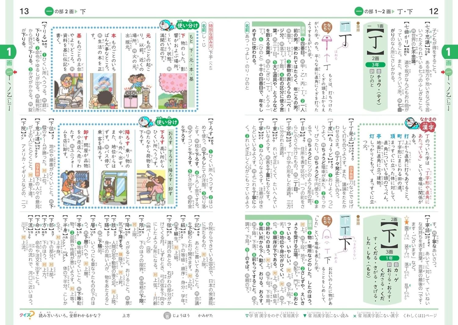 预售【深图日文】例解学習日本国語辞典第十二版・漢字辞典新装版套装 哆啦A梦版 ドラえもん版 学习实例工具书 原装进口 正版书 - 图2