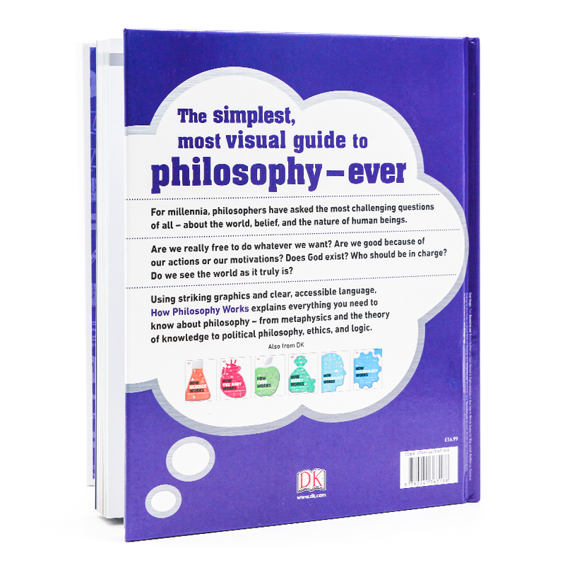 DK视觉图解百科 哲学如何运作 How Philosophy Works The concepts visually explained 英文原版 哲学科普读物 精美插图 精装 - 图0