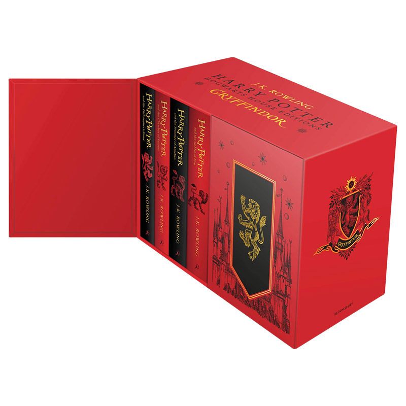 英文原版 哈利波特1-7册格兰芬多学院精装收藏版盒装 Harry Potter Gryffindor House Edition Hardback套装 JK罗琳 周边小说 - 图2