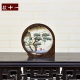 Вышивка из грецкого ореха маленькие украшения Suzhou Двусторонняя вышивка на рабочем столе творческий стол Новый китайский стиль стол в китайском стиле подарок