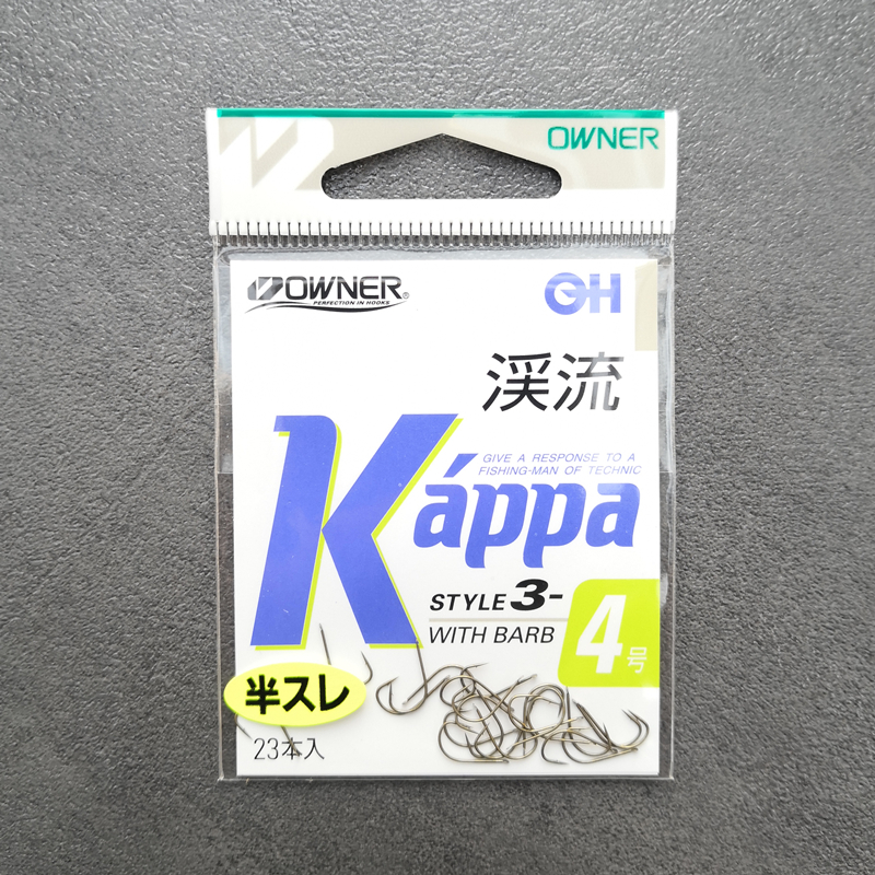 欧纳溪流小物钩OWNER日本超细超轻锋利半倒刺鲫鱼石斑虫川10120 - 图0