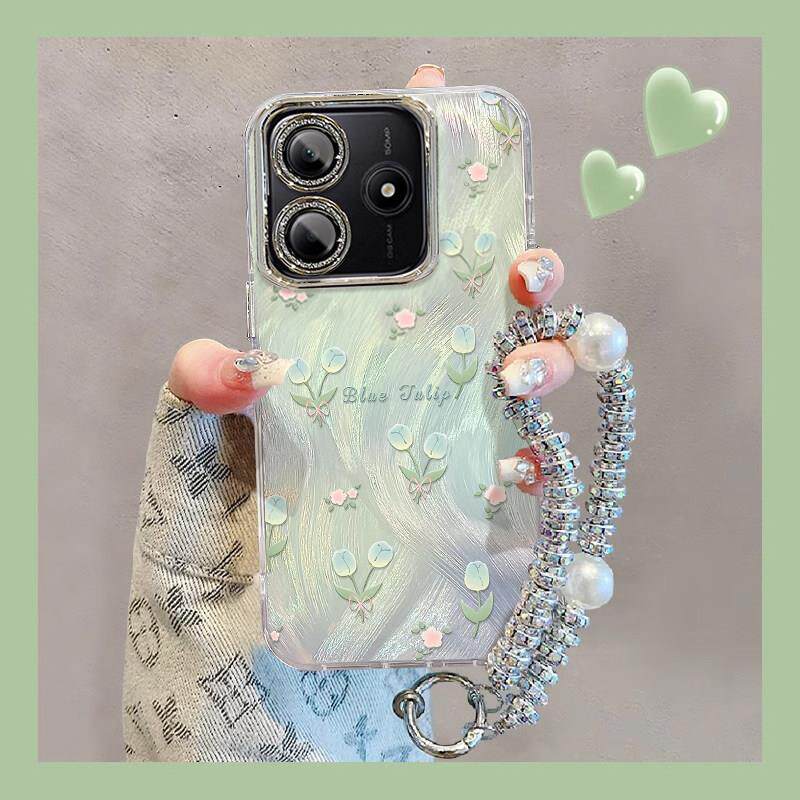 适用红米note14pro+手机保护壳13R新款12电镀11羽纱10郁金香9矽胶turbo3潮流redmi轻奢夏日少女款防摔保护套 - 图0