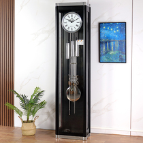 Eurostyle light extravagant modern floor clock living room solid wood minimalist clock large seat clock German core machinery floor clock