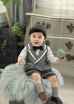 Genuine 2022 New High-end Korea Moma Year Old Style Suit Children Photography Clothing Han Style Photographic Clothing