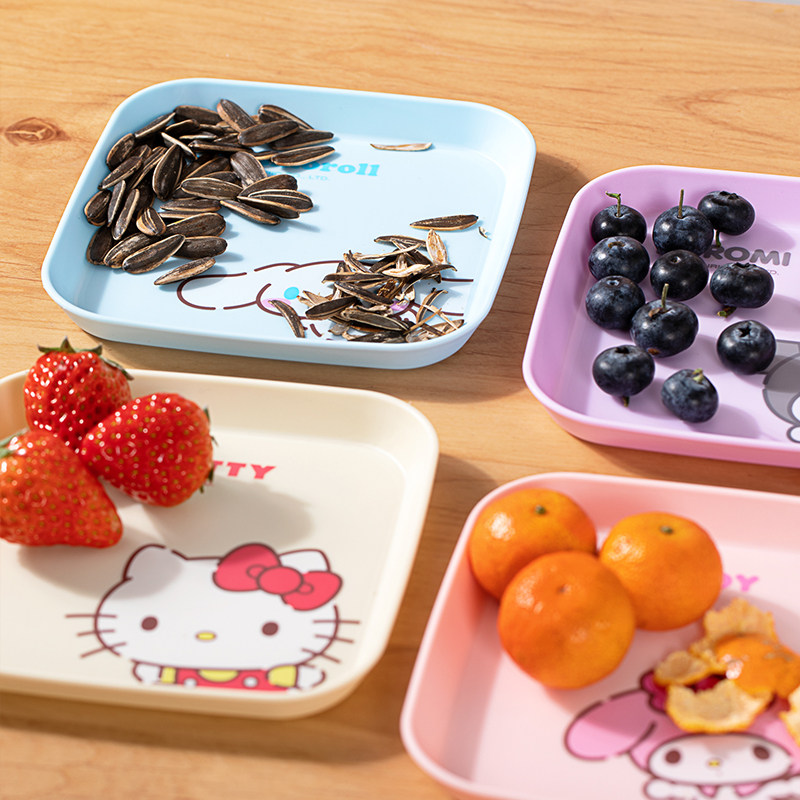 三丽鸥正版授权吐骨碟可爱卡通美乐蒂凯蒂猫塑料吐骨头水果小盘子,淘宝优惠券,粉丝福利购,淘宝优惠卷