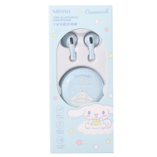 清仓MINISO名创优品三丽鸥库洛米可爱经典蓝牙耳机隔音入耳式耳机 - 图3