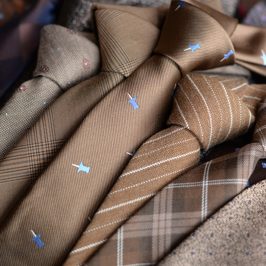 新潮棕色系领带正装男时尚复古咖啡色jk配饰女休闲免打学院风条纹,淘宝优惠券,粉丝福利购,淘宝优惠卷