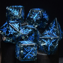 Blue Popcorn Custom Digital Original DNDCOC Running Group Dice TRPG Dragon With Underground City Ksurugem Color