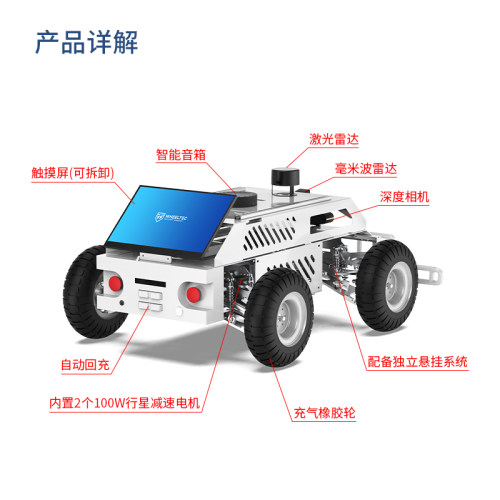 阿克曼ROS机器人移动智能小车底盘SLAM激光雷达建图导航树莓派5 - 图1