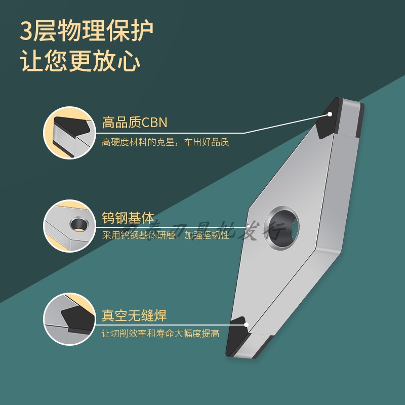 CBN立方氮化硼刀片超硬耐磨刀具TNGA160404WNGA080404/08外圆车刀 - 图1