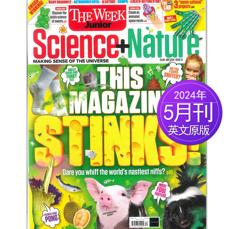 【单期/订购】The Week Junior Science + Nature 2023/24年订阅月刊8-15岁英国青少年自然科学科普英语英文国外期刊杂志 - 图0