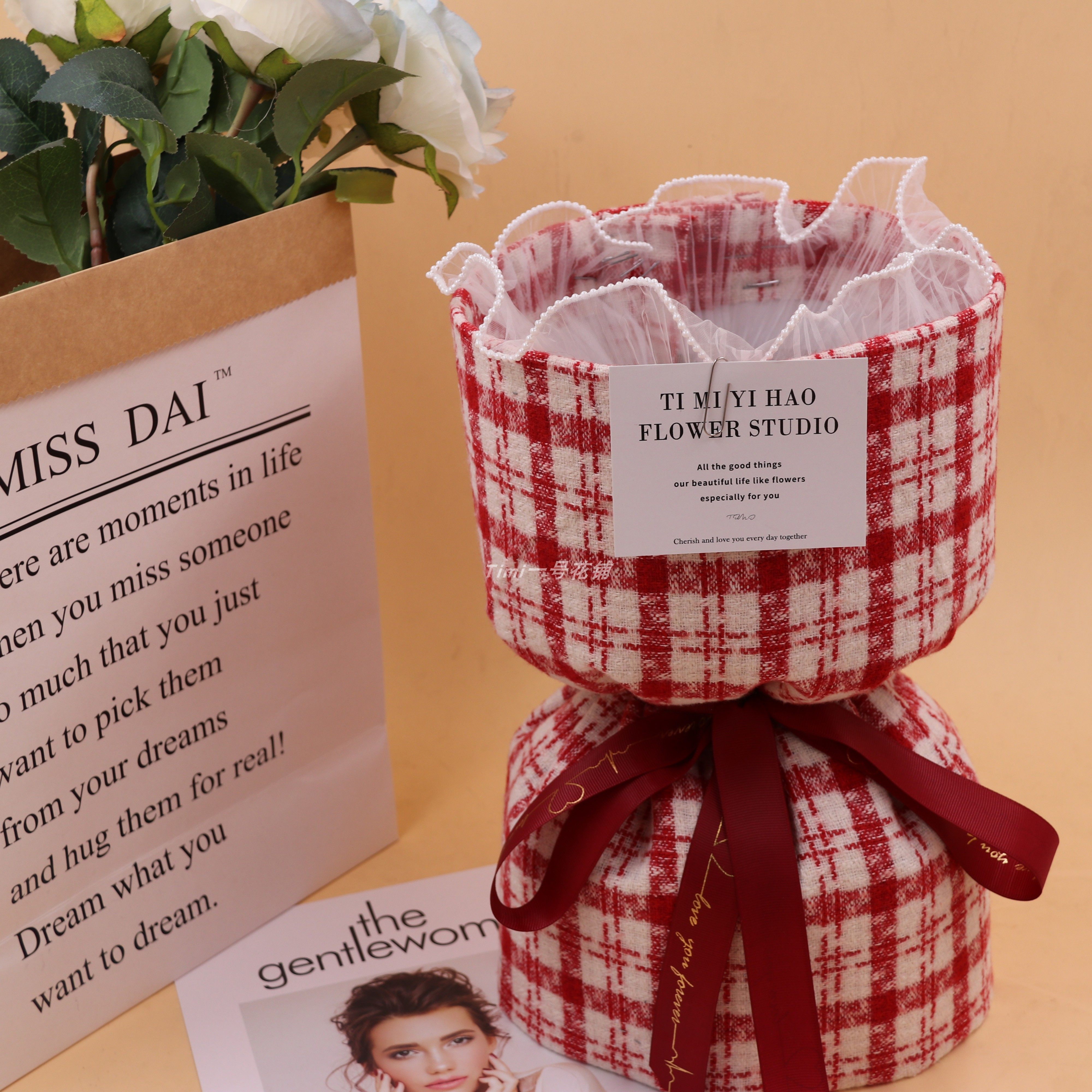 小香风花束成品包装材料DIY包花神器零食水果鲜花创意礼物花束,淘宝优惠券,粉丝福利购,淘宝优惠卷