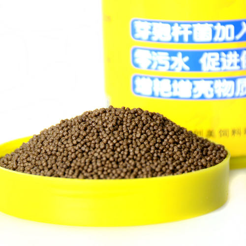 曼舞者金鱼粮蝶尾增色大小亚成鱼圆粒上浮鱼食冷水鱼兰寿专用饲料 - 图2