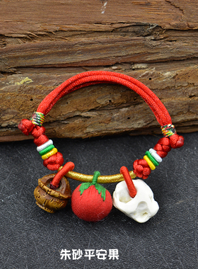 宝宝朱砂包辣椒手链防惊吓