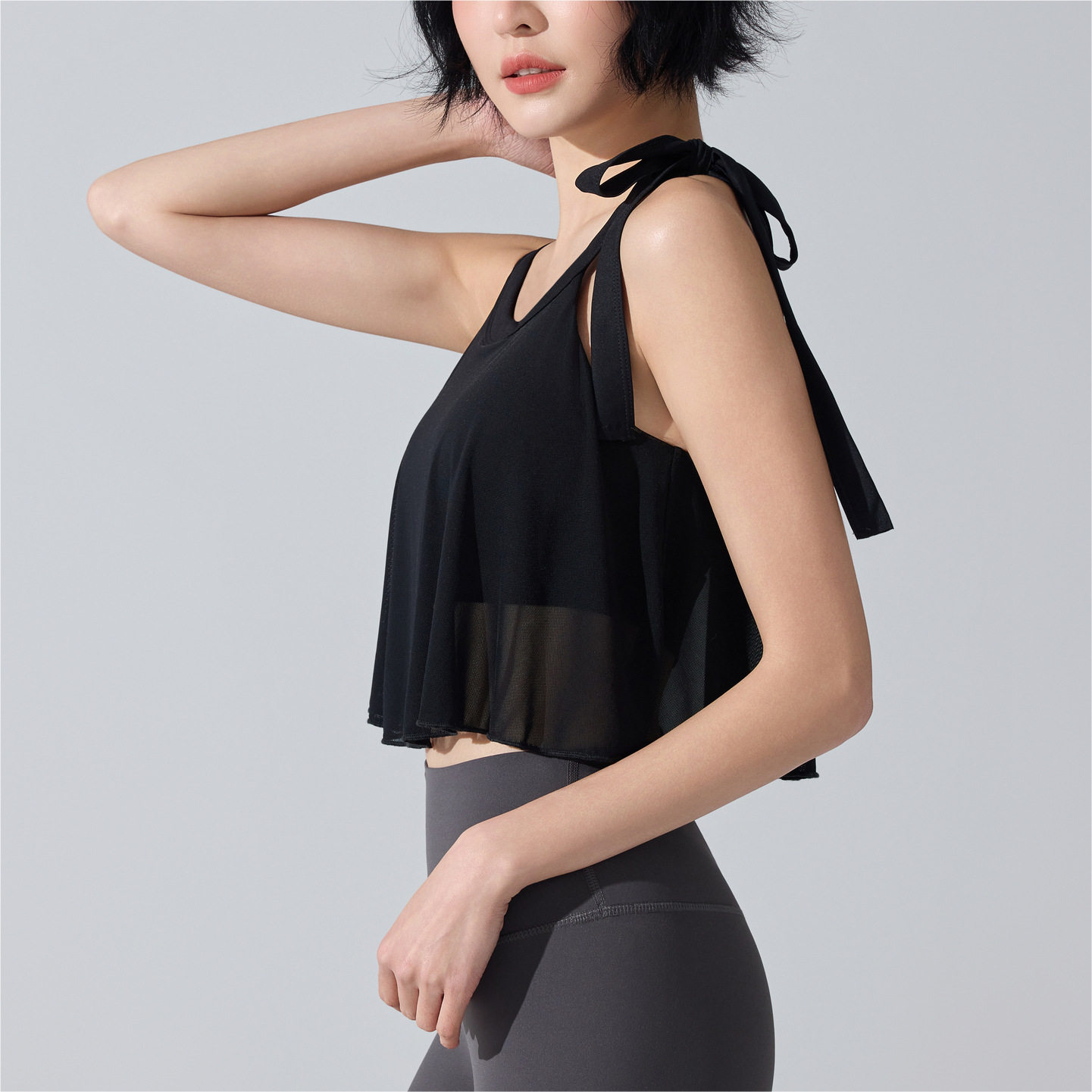 跨境运动内衣女美背防震一体固定杯网纱文胸背心普拉提健身瑜伽服,淘宝优惠券,粉丝福利购,淘宝优惠卷