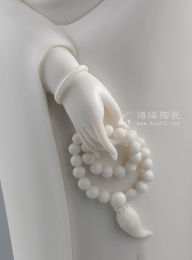 立式观音工艺品德化白瓷