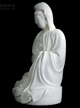 观世音佛堂会所禅意风德化白瓷
