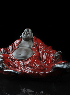 红色办公室禅意风工艺品德化陶瓷