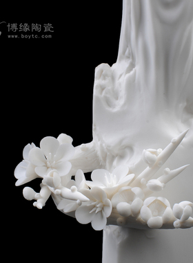 喜上眉梢书房橱窗唯美风陶瓷摆件