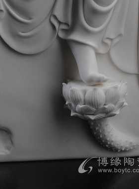 思维观音菩萨德化陶瓷苏献忠苏珠庄禅意空间自在观音佛像装饰摆设