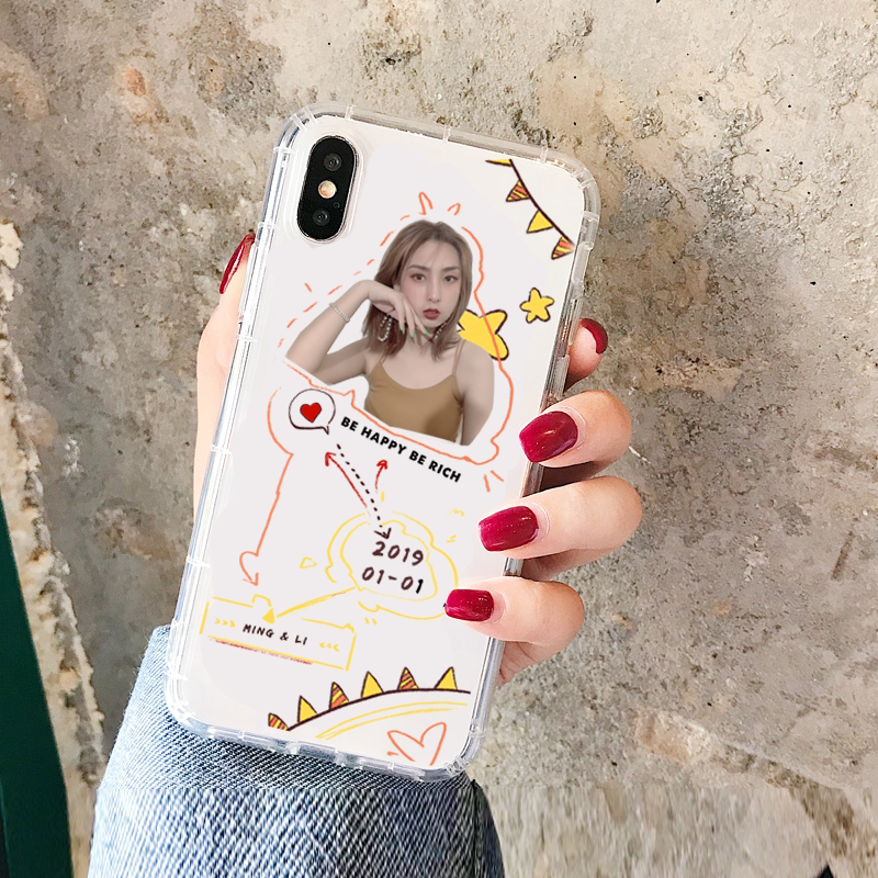 手机壳定制来图情侣亲子抠图照片diy任意机型透明适用iphone14PROmax苹果15华为mate60小米14手机壳定制16
