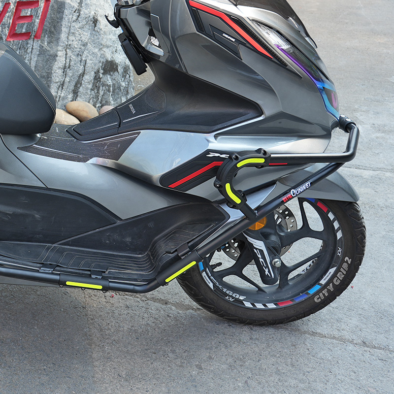 适用22-25款本田PCX160保险杠前后护杠防摔杠WH150T-2/3保护杠 - 图0