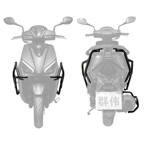 适用光阳KS125保险杠前后护杠防摔防撞保护杠CK125T-19排气护杠 - 图2