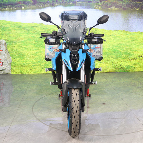 适用于铃木GSX-8S保险杠前护杠GSX800RQ双头竞技防撞保护杠改装件 - 图1