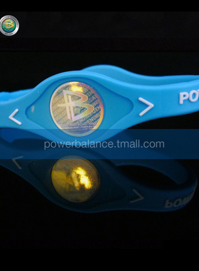 能量平衡硅胶蓝色手环