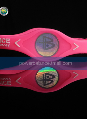 能量平衡硅胶粉色手环