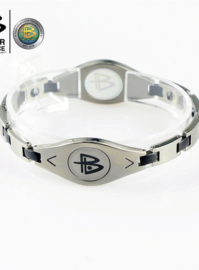 霸能纯钛负离子手链l亚银款手环