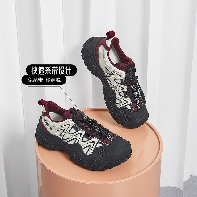 骆驼女鞋2025夏季新款厚底增高丑萌鞋女运动休闲鞋户外徒步登山鞋,淘宝优惠券,粉丝福利购,淘宝优惠卷