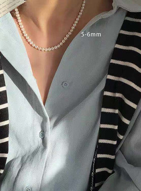复古设计珍珠项链法式甜美个性女