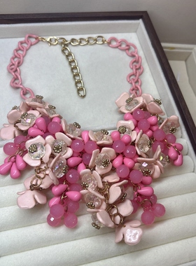Vintage 复古 Rich and flower scenery项链