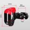 Dudu rod anti-detachable hook rotatable high load-bearing double hook