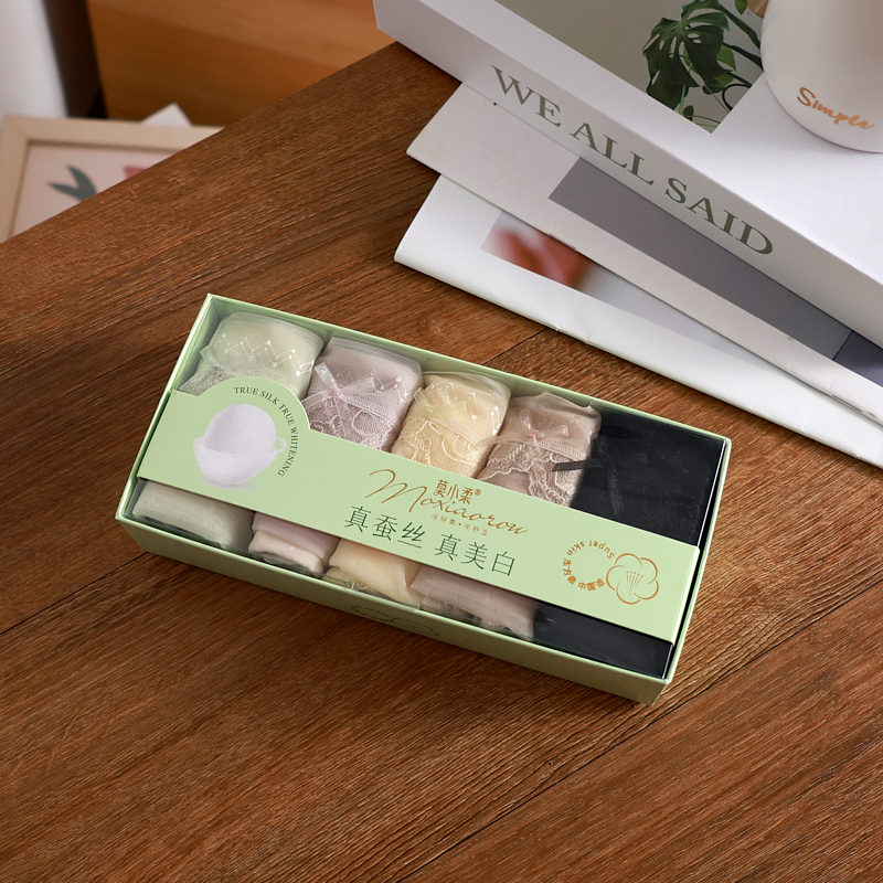 莫小柔法式蕾丝温柔少女纯欲风性感网纱透气薄款内裤女士无痕裤头 - 图0