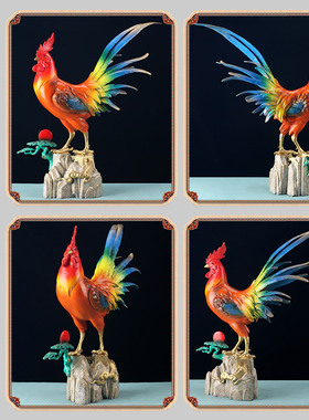 铜生日礼物客厅大吉大利公鸡