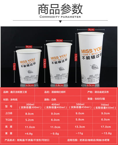 一次性网红奶茶纸杯加厚文字款确认眼神余生咖啡热饮杯100只送管 - 图0