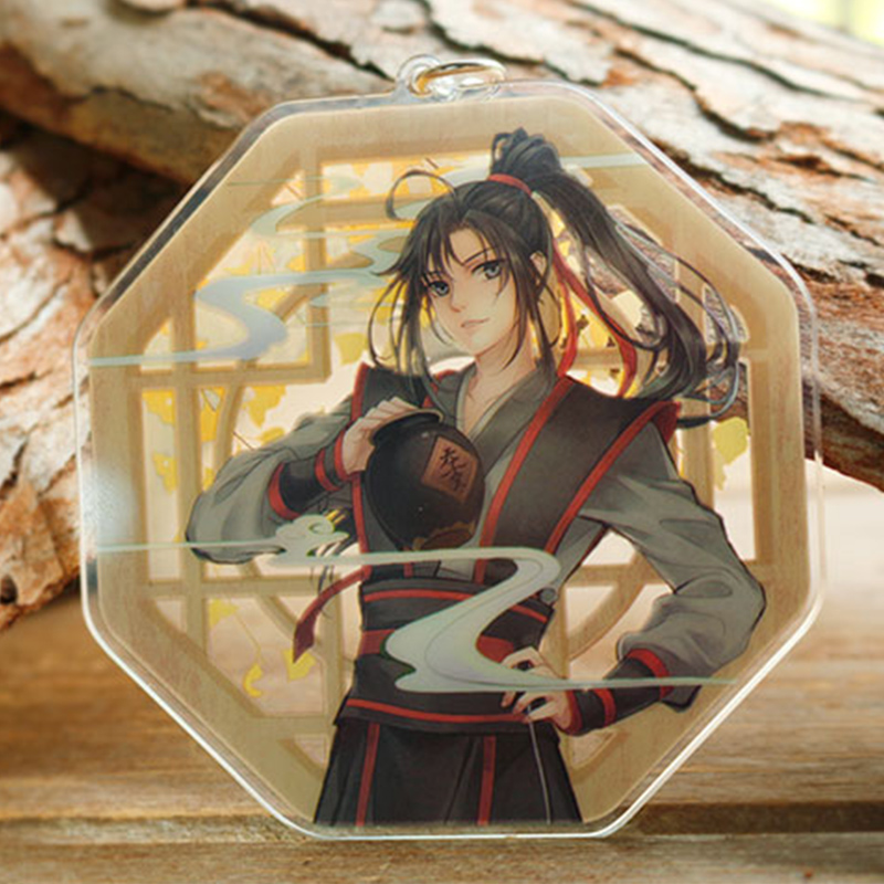 官方正版 魔道祖师 动漫周边魏无羡蓝忘机江澄亚克力四季挂件 - 图0