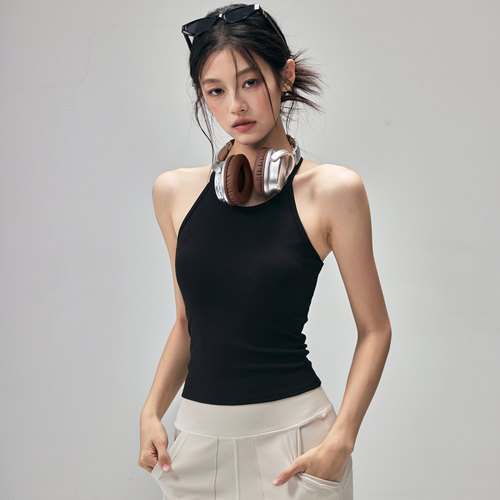 健身女孩美背瑜伽背心带胸垫外穿防震运动内衣显瘦普拉提训练上衣 - 图3