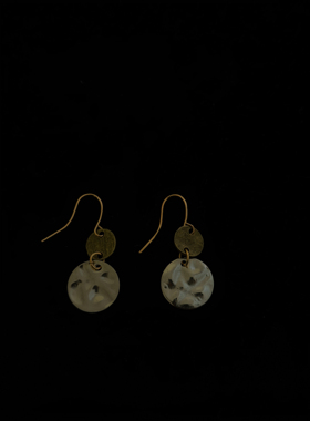 Sage Vintage古着 Disc earrings复古耳饰耳环 古着配饰