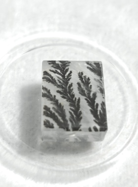 禧芙蓉XFORO冰透体软锰矿小树胶花无事牌 方牌手工DIY串珠配件