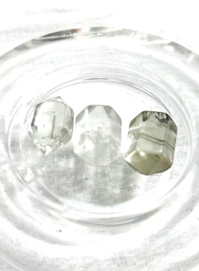 禧芙蓉XFORO绿水晶阿赛冰透绿阿塞双尖随型手工DIY串珠隔珠