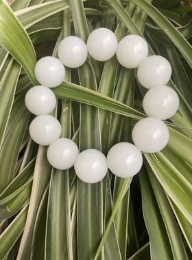 和田玉俄罗斯料卡20手串12粒男士手链